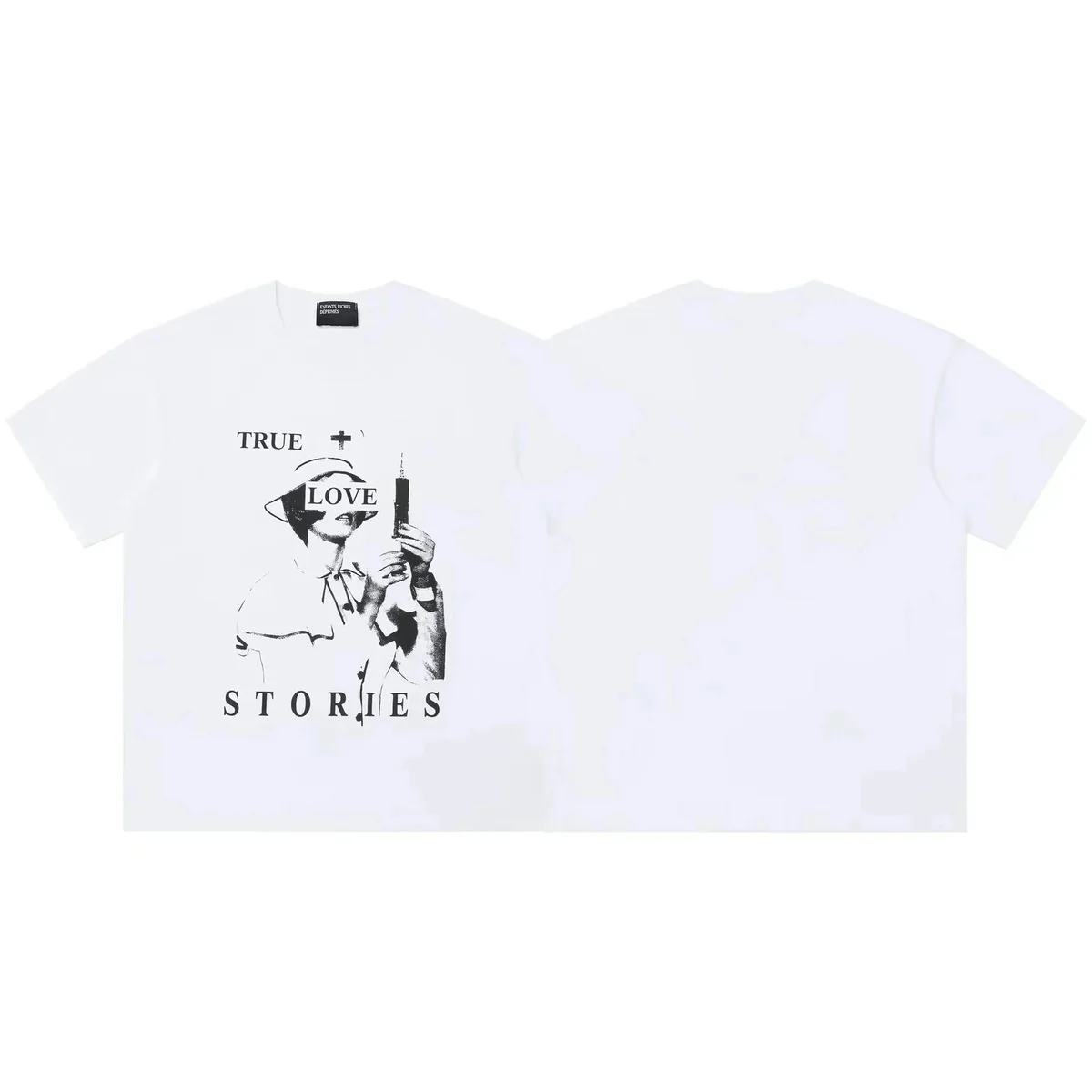 Other White True Love Stories Graphic T-Shirt White - 1