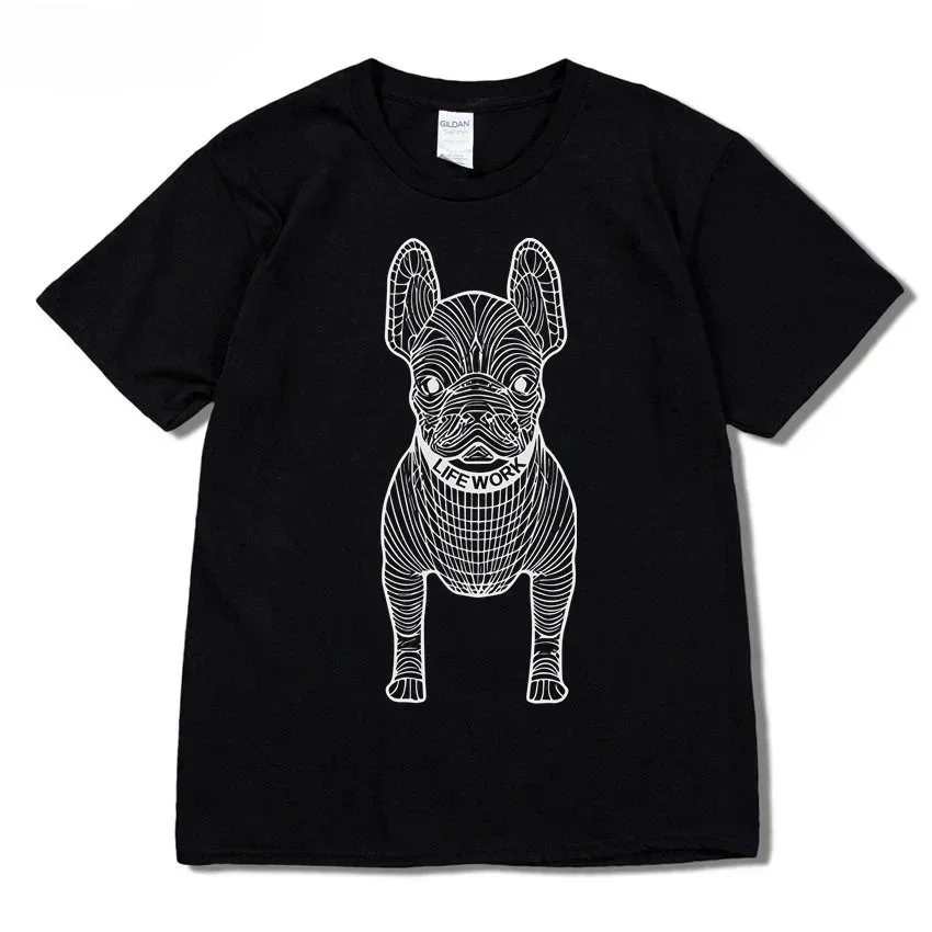 Other Black LifeWork French Bulldog T-Shirt Black - 1