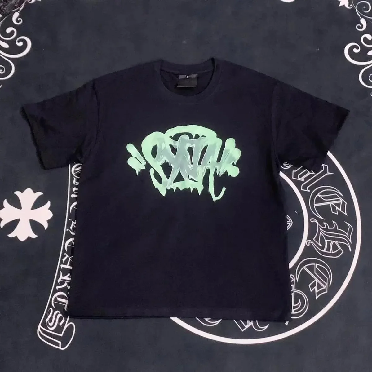 Chrome Hearts Chrome Hearts Dagger T-Shirt Black Glow in the Dark Black - 1