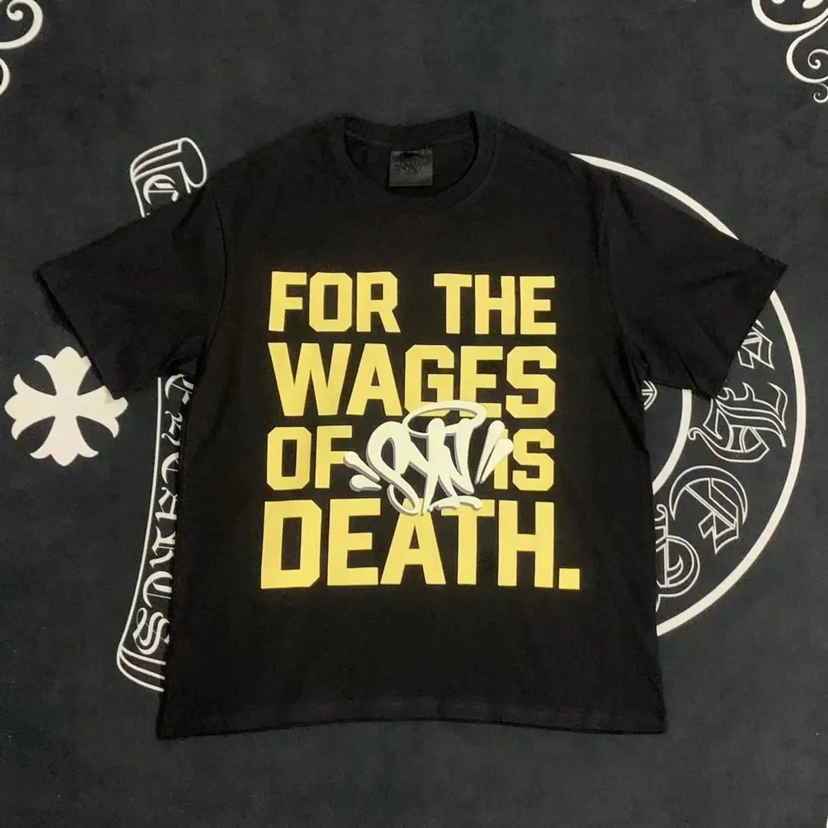 Chrome Hearts Chrome Hearts For the Wages of Death Black T-Shirt Black - 1