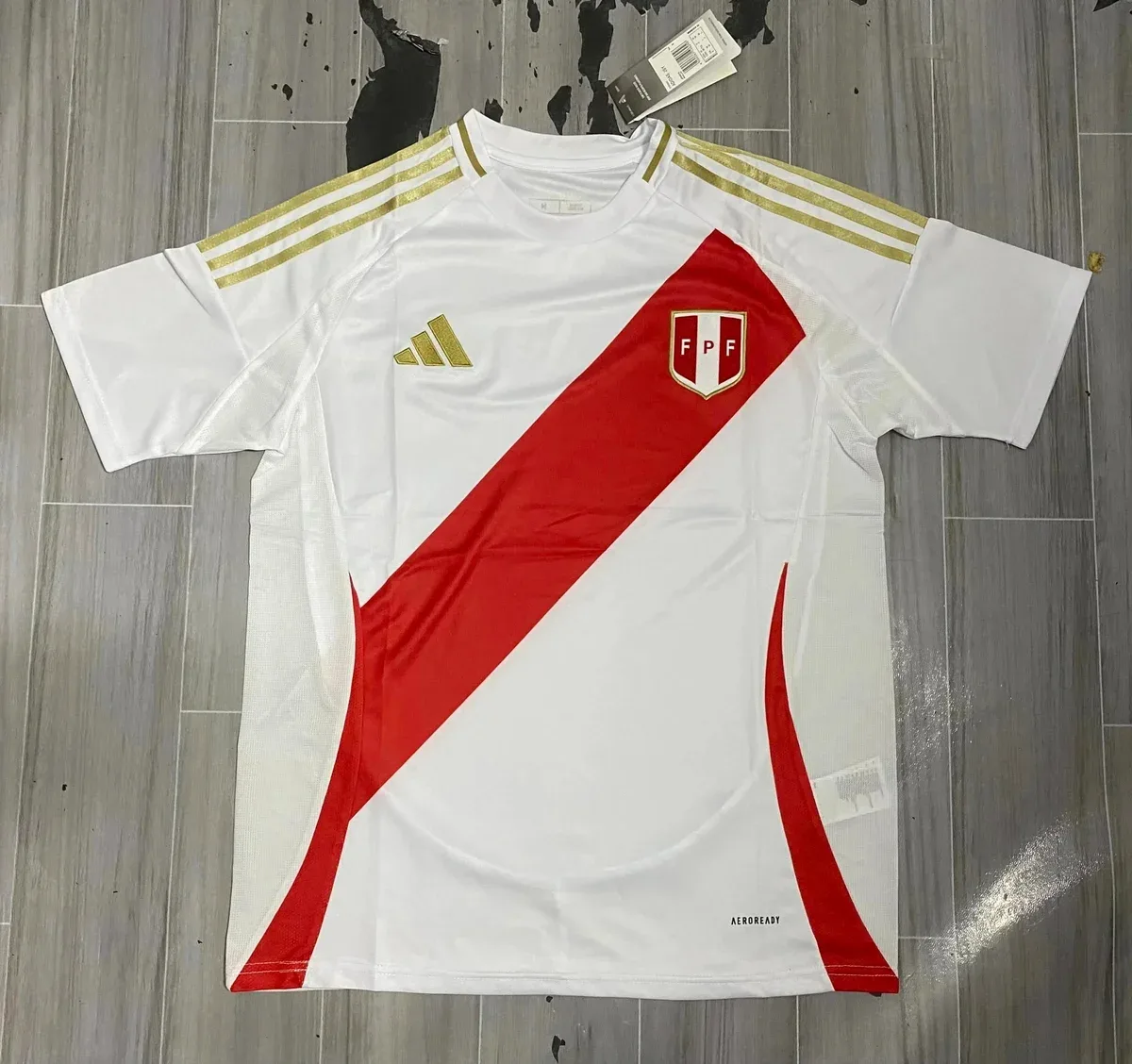 Adidas Adidas Trefoil Peru National Team Jersey White/Red White - 1