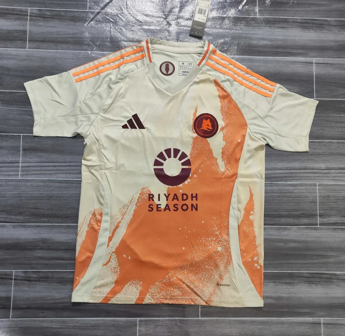 Adidas Adidas Riyadh Season Jersey Beige/Orange Soccer Shirt Beige - 1