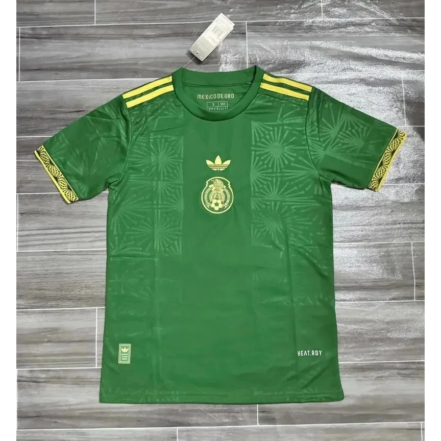 Adidas Adidas Mexico De Oro Jersey Green Yellow Sporty Green - 1