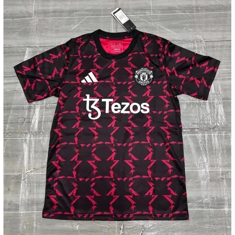 Adidas Adidas Manchester United Black Pink Training Jersey Black - 1