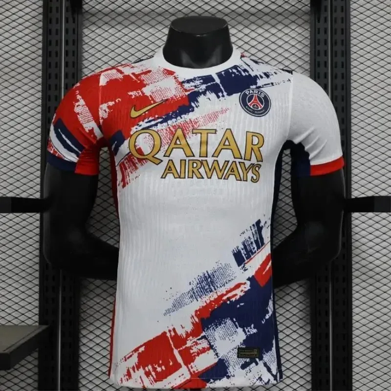 Jordan Nike Paris Saint-Germain Away Jersey White/Red Blue White - 1