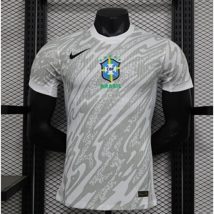 Nike Nike Brazil National Team Jersey White/Gray Football Shirt White - 1