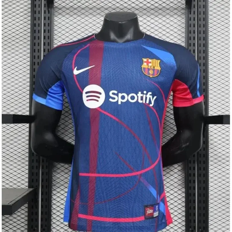 Jordan Nike FC Barcelona Home Jersey Blue Red Sporty Blue - 1