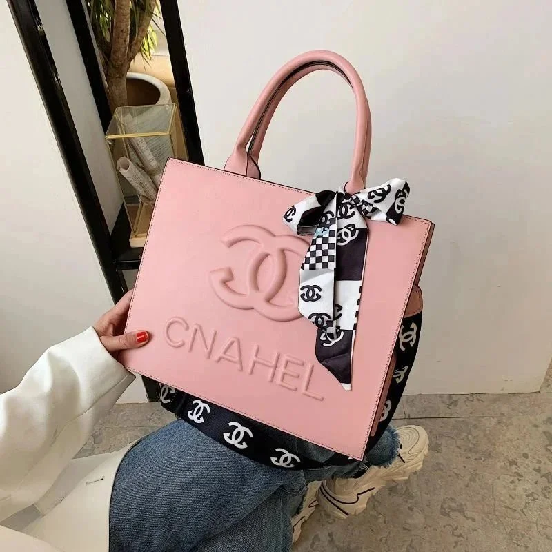 Chanel Pink CC Logo Tote Bag