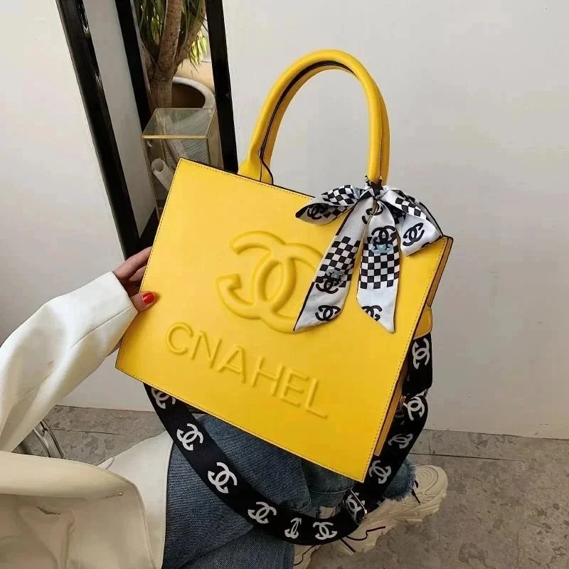 Chanel Chanel Classic Flap Yellow CNAHEL Tote Bag Yellow