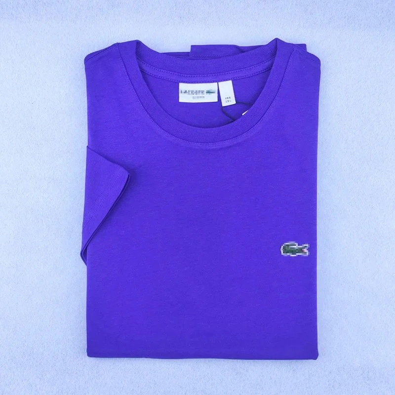 Lacoste Lacoste L.12.12 Purple Crocodile T-Shirt Purple - 1