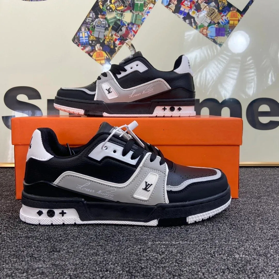 Louis Vuitton LV Trainer Black & Grey Sneakers