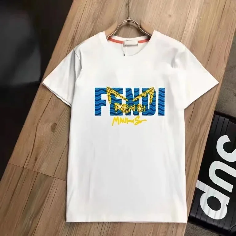 Fendi Fendi White Fendi Logo T-Shirt White - 1