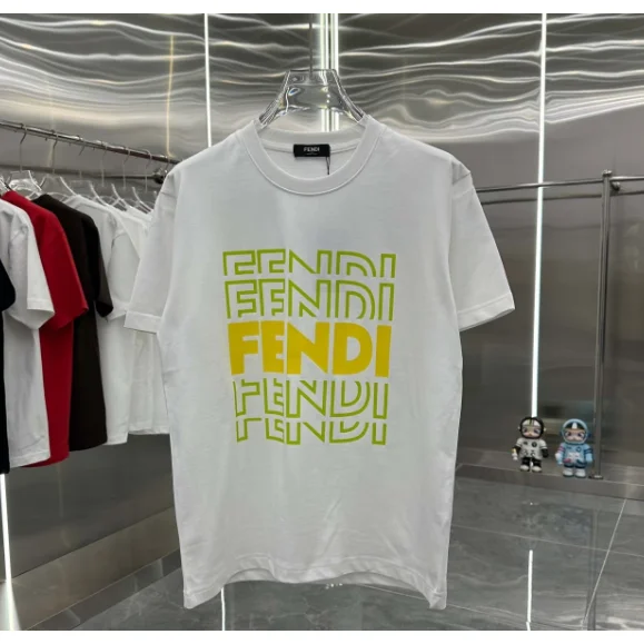 Fendi Fendi Logo White T-Shirt White - 1