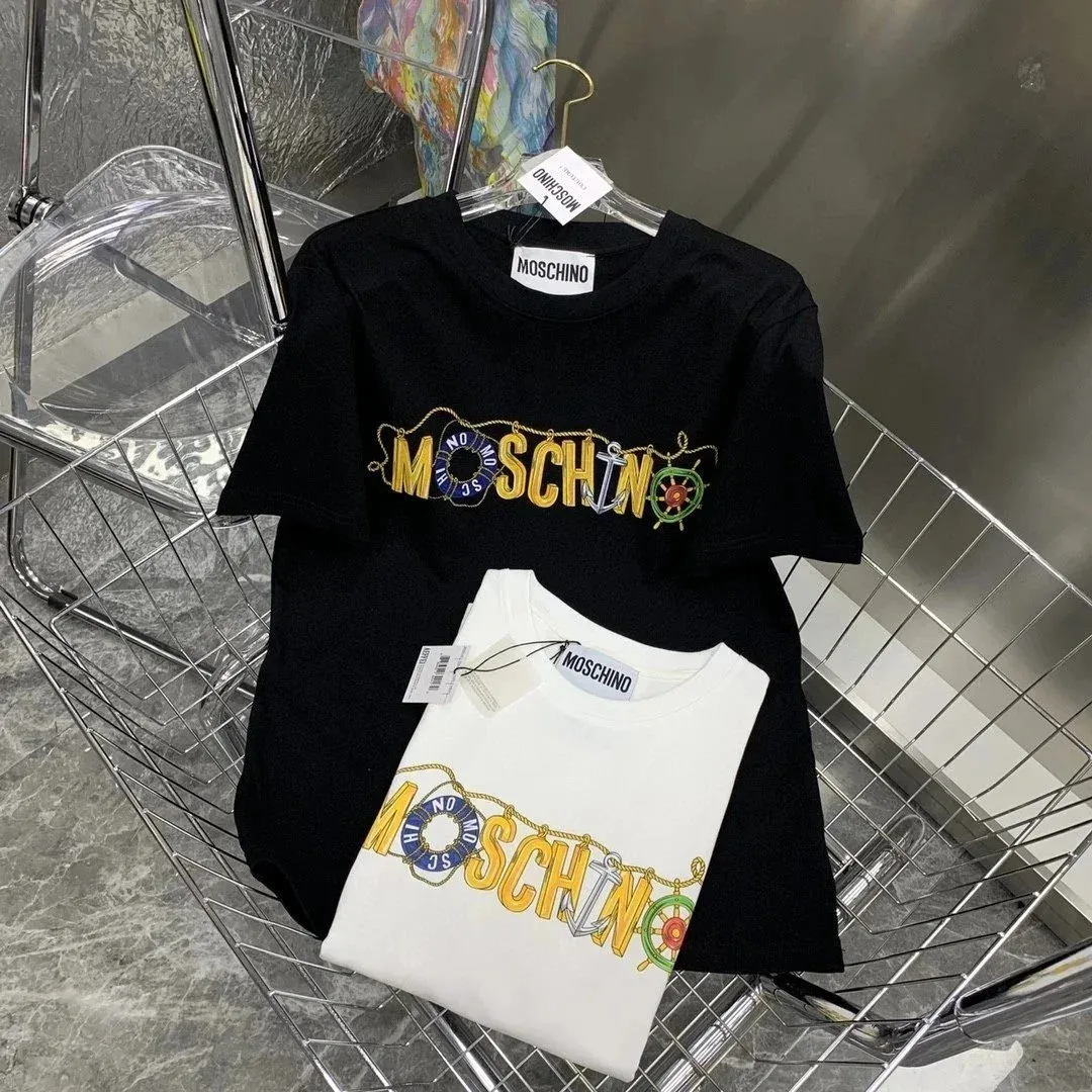Moschino Moschino Nautical Logo T-Shirt Black/White Black - 1