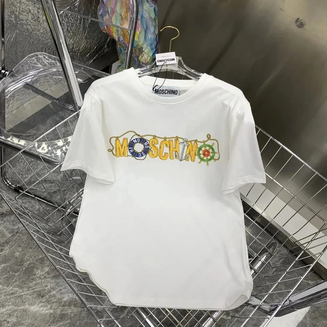 Moschino Moschino Nautical Logo T-Shirt White Casual Top White - 1