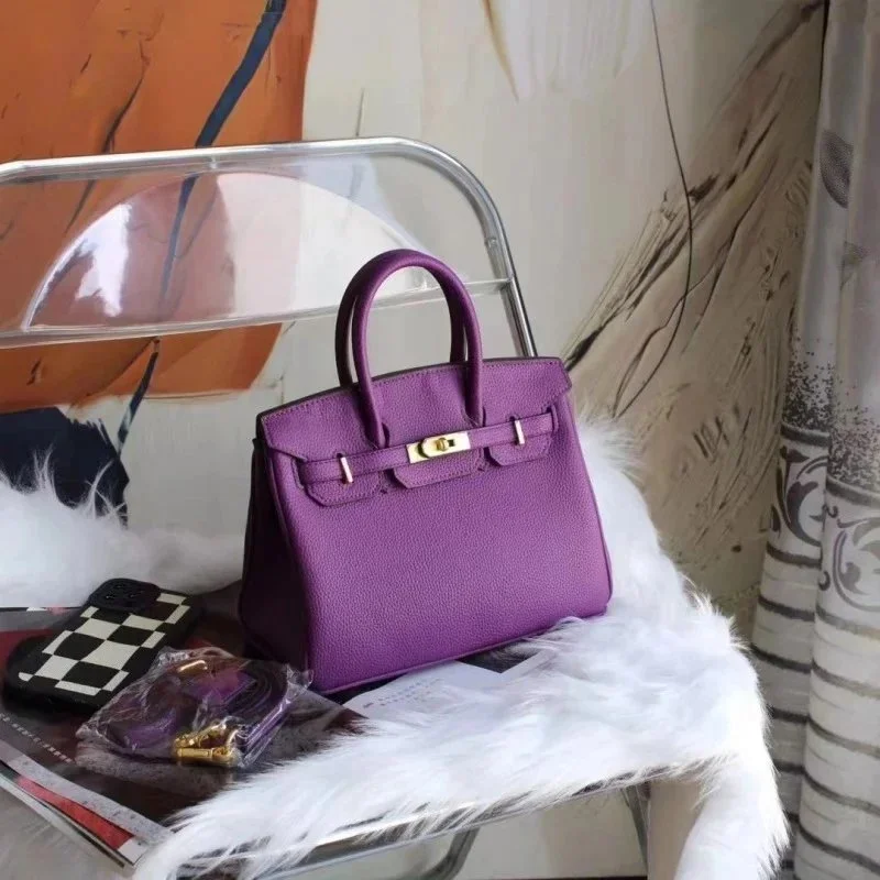 Hermès Birkin Lila Lederhandtasche