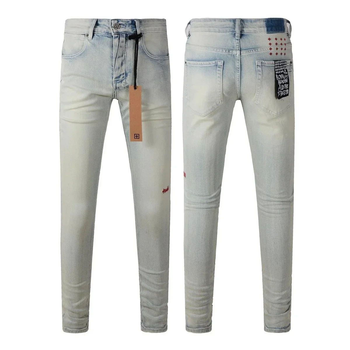 KSUBI KSUBI 3017 Light Wash Skinny Jeans Blue - 1