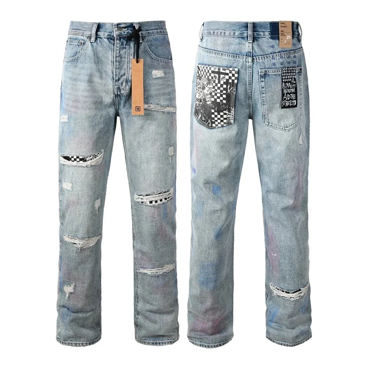 KSUBI KSUBI 3038 Distressed Denim Jeans Blue - 1