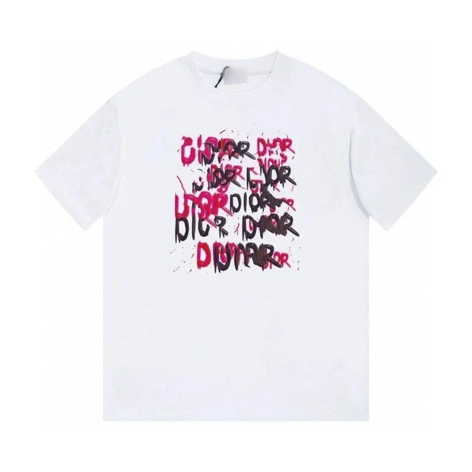 Dior Dior Graffiti Print White T-Shirt White - 1