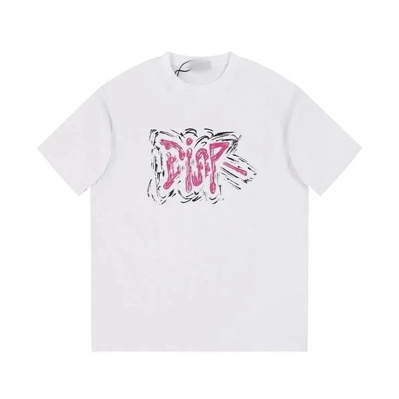 Dior Dior Diop White T-Shirt with Pink Graphic White - 1