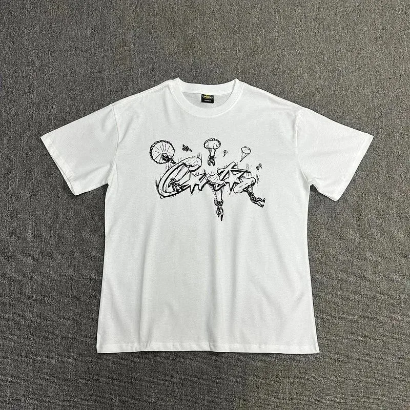 Other White Graffiti Print T-Shirt hx3155 White - 1