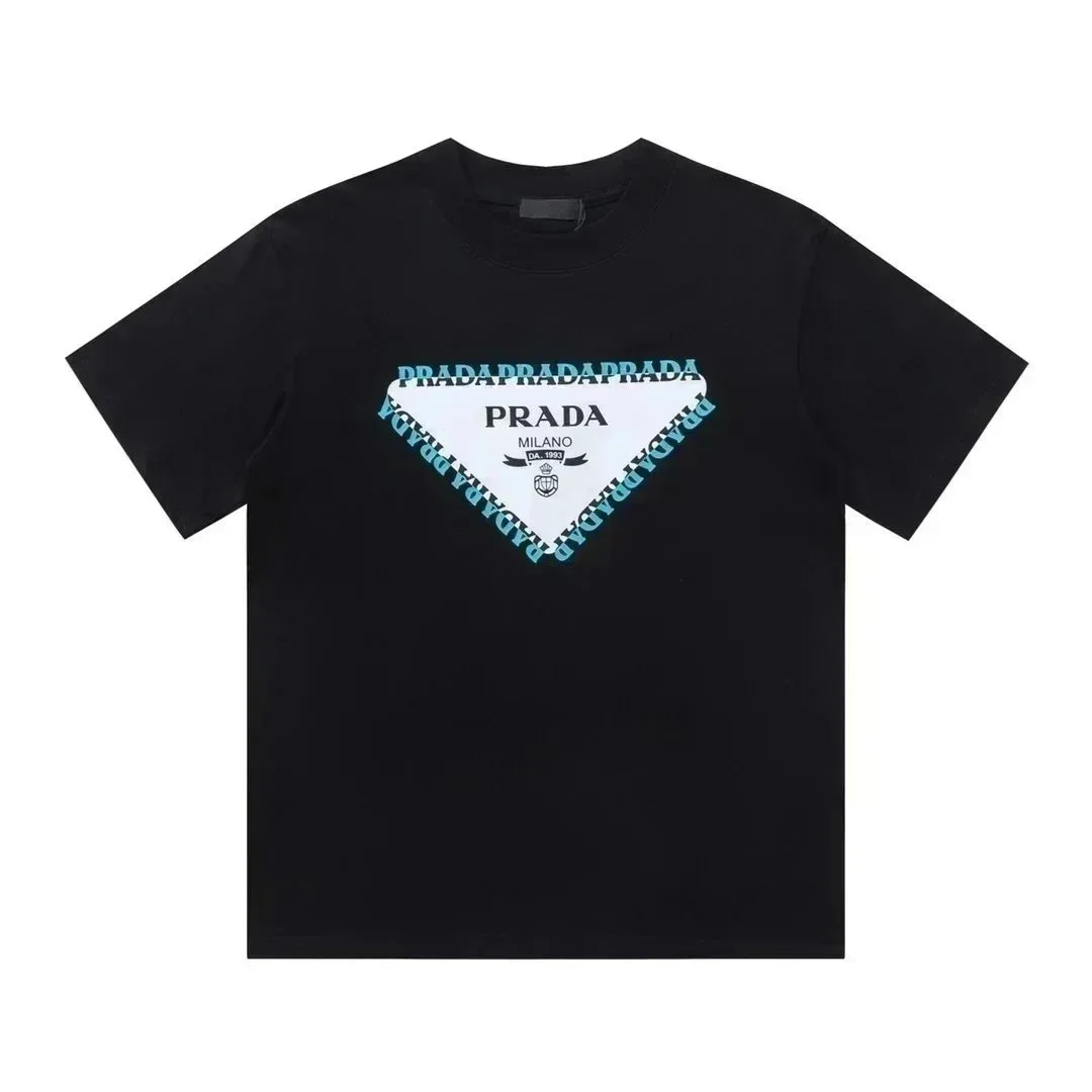 Prada Prada Black Logo Print T-Shirt Black - 1