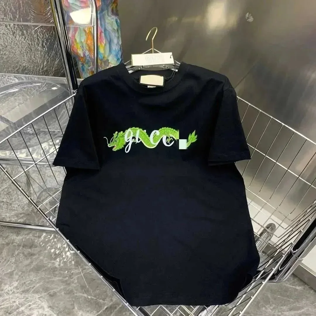 Gucci Gucci Dragon Print Black T-Shirt Black - 1