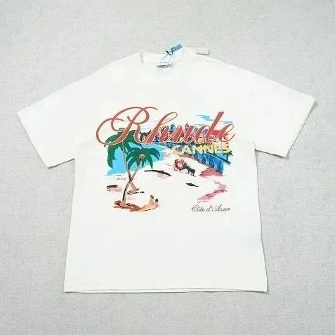 Rhude Rhude Cote d'Azur White T-Shirt White - 1