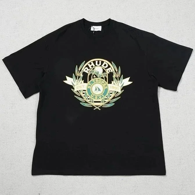 Rhude Rhude St Trope USA Navy Blue T-Shirt Navy - 1