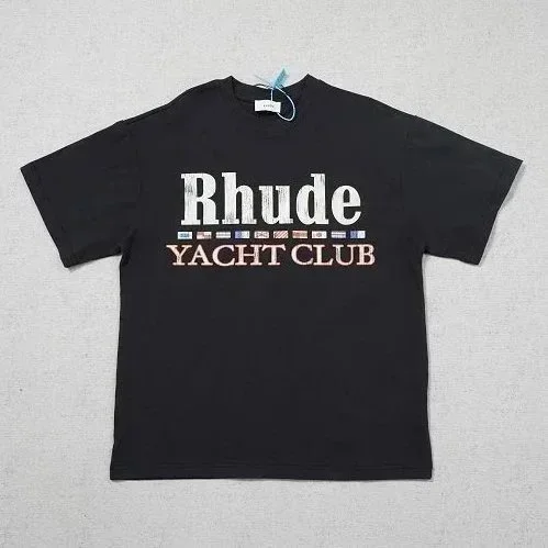 Rhude Rhude Yacht Club Black T-Shirt Black - 1