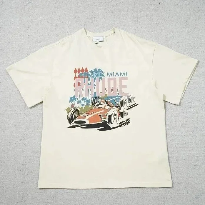 Rhude Rhude G-Prix Miami T-Shirt Beige Beige - 1