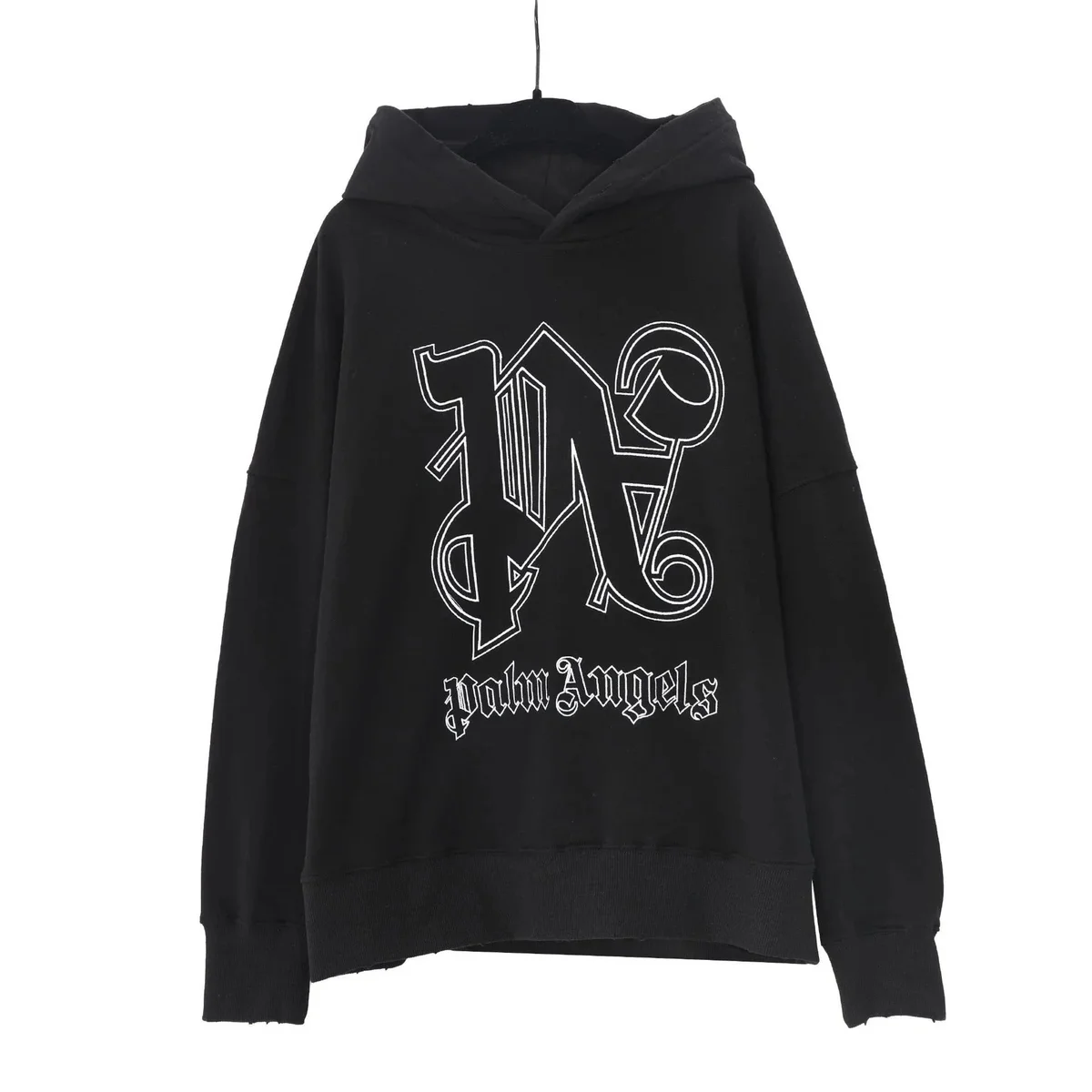 Palm Angels Palm Angels Track Bear Black Hoodie Black - 1