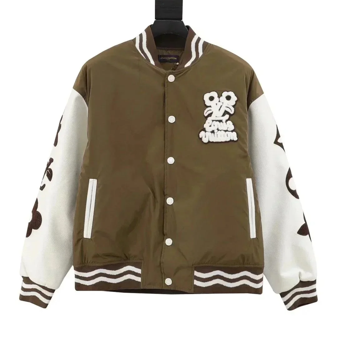 Louis Vuitton Louis Vuitton Monogram Bomber Jacket Olive/White Brown - 1