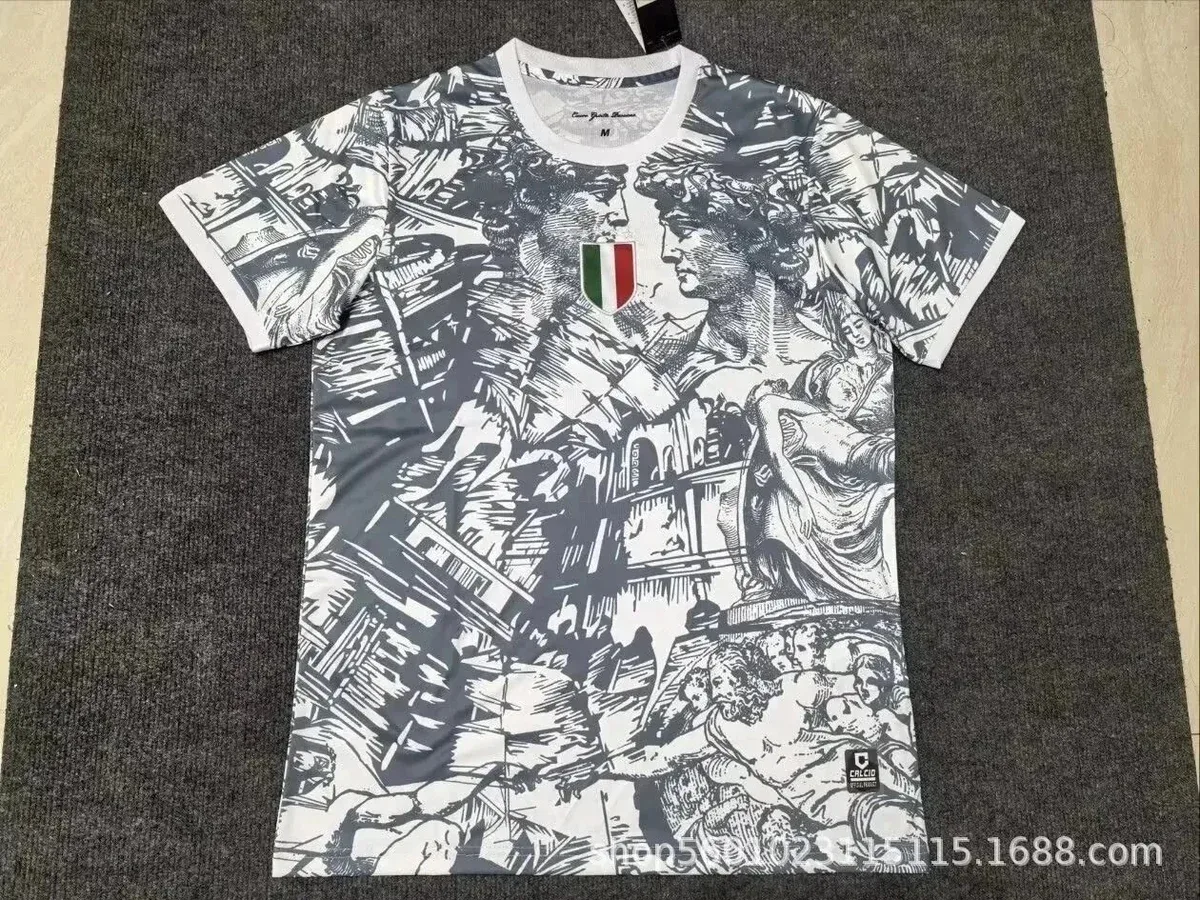 Other Italian Art Print T-Shirt White/Grey Graphic White - 1