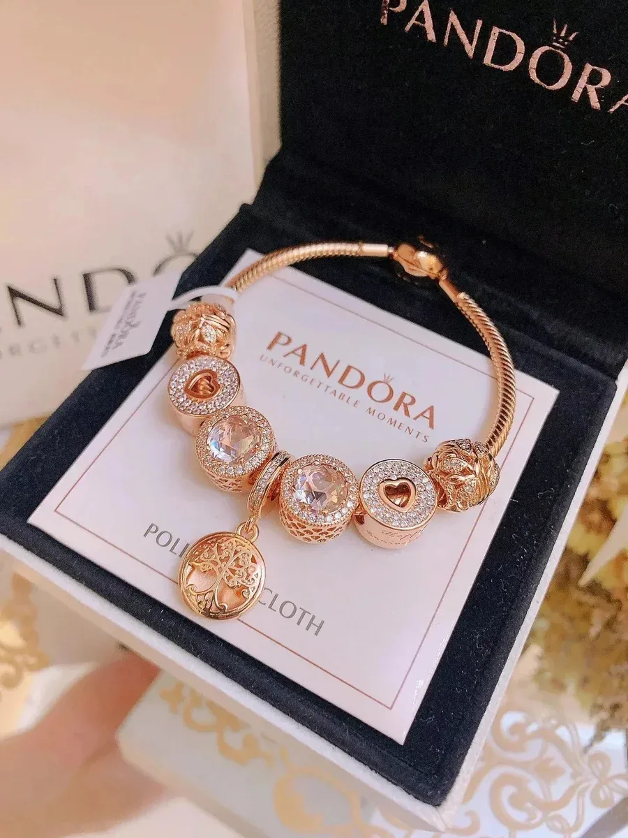 Pandora Pandora Tree of Life Charm Bracelet Rose Gold Gold - 1
