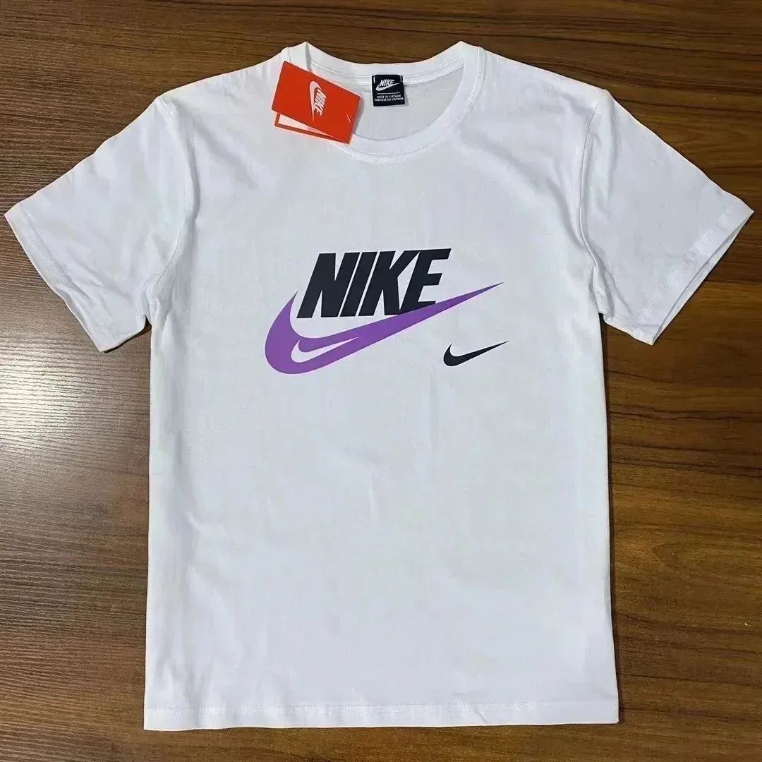 Nike Nike Purple Swoosh T-Shirt White White - 1