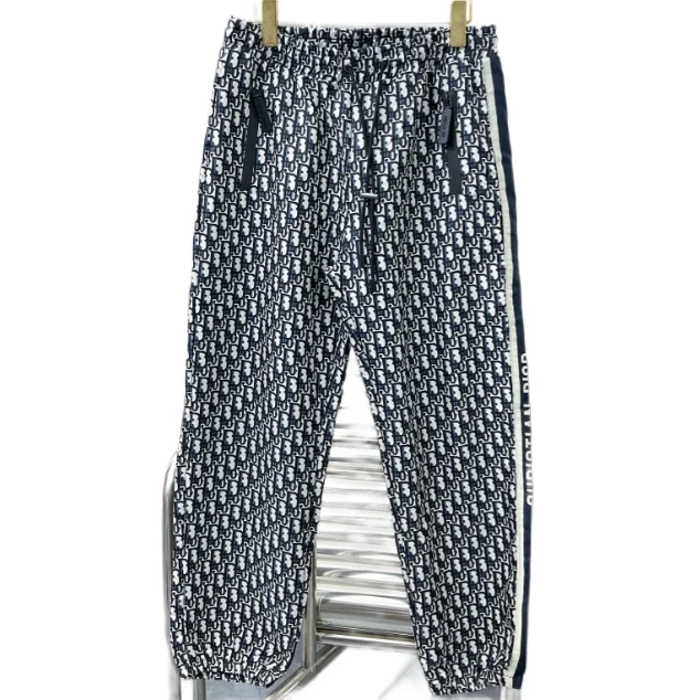 Dior Dior Oblique Printed Trousers Black/White Black - 1