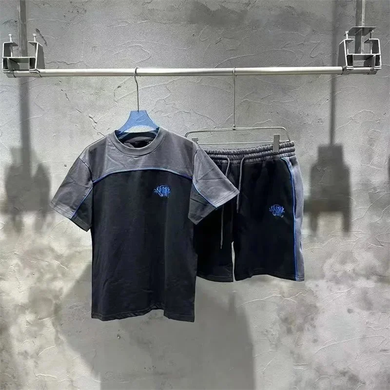 Other Co-ord Set in Black and Grey with Blue Accents Black - 1