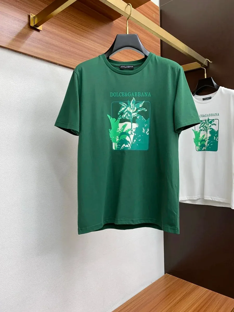 Dolce & Gabbana Dolce & Gabbana Tropical Print T-Shirt Green Green - 1