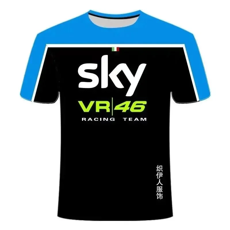 Other Sky VR46 Racing Team T-Shirt Black/Blue Black - 1