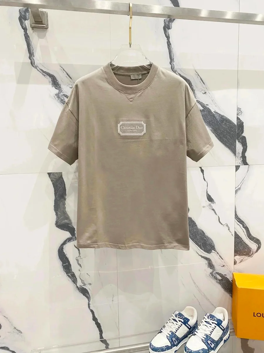 Dior Christian Dior Beige Embroidered T-Shirt Beige - 1