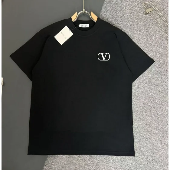 Valentino Valentino V Logo Black T-Shirt Black - 1