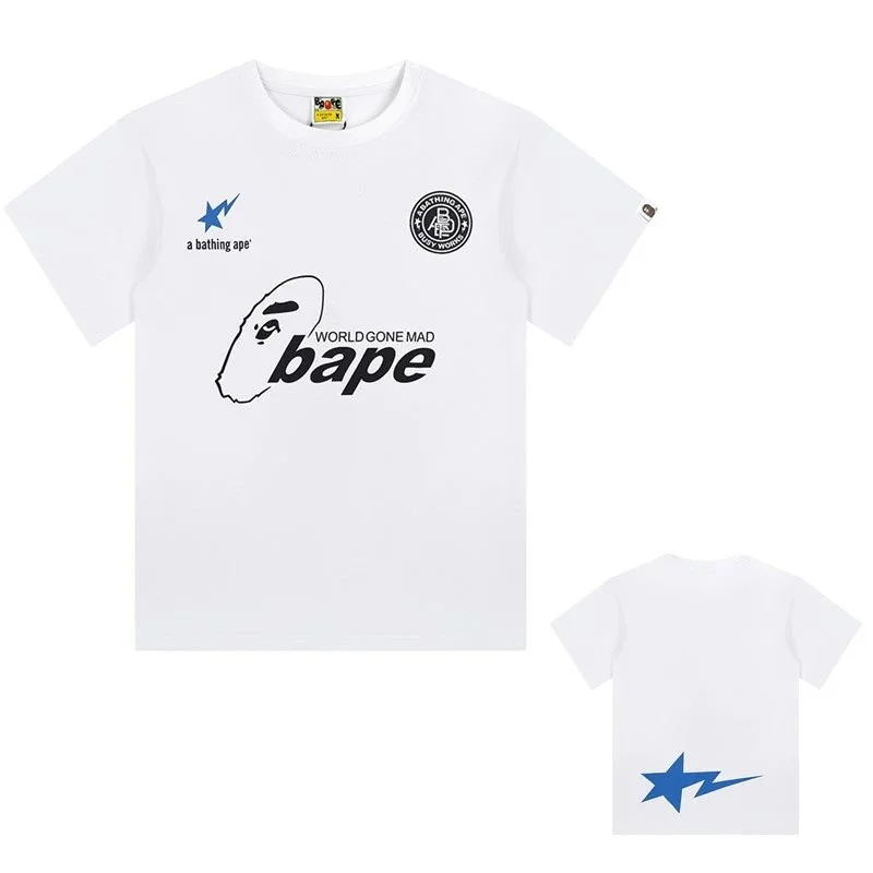 A Bathing Ape A Bathing Ape BAPE STA White World Gone Mad T-Shirt White - 1