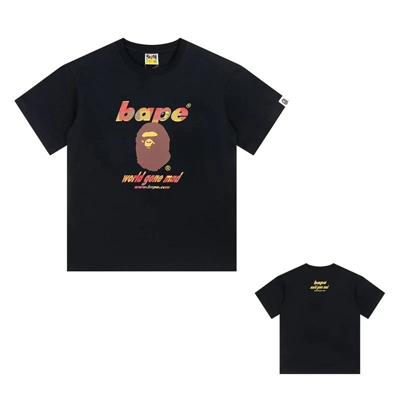 A Bathing Ape BAPE BAPE STA World Gone Mad Black T-Shirt Black - 1