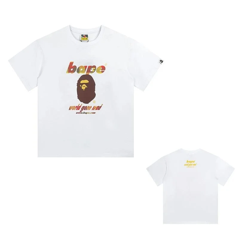 A Bathing Ape BAPE BAPE STA World Gone Mad White T-Shirt White - 1