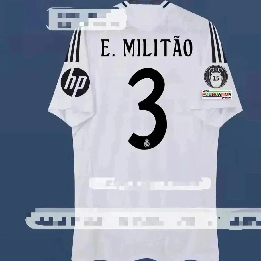Other White E. Militão 3 Jersey Football Shirt White - 1