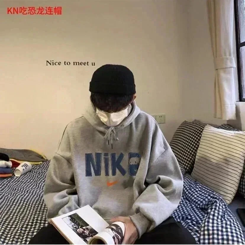 Nike Nike Air Force 1 Graphic Hoodie Grey Grey - 1