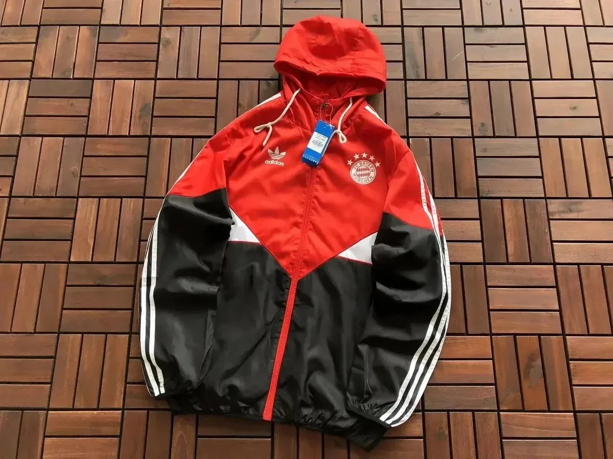 Adidas Adidas Three Stripes FC Bayern Munich Jacket Red/Black Red - 1