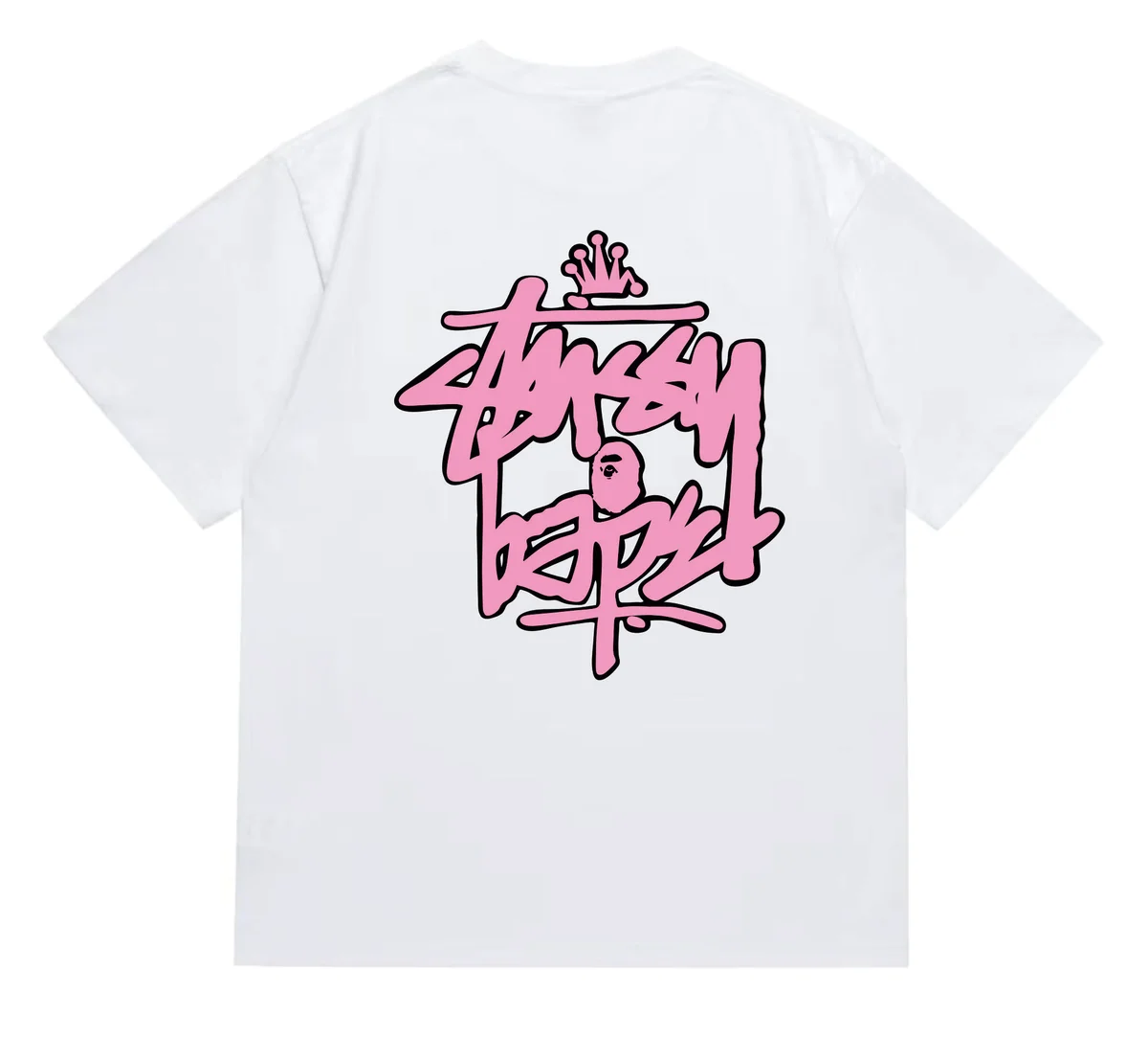 Stussy Stussy BAPE STA White T-Shirt White - 1