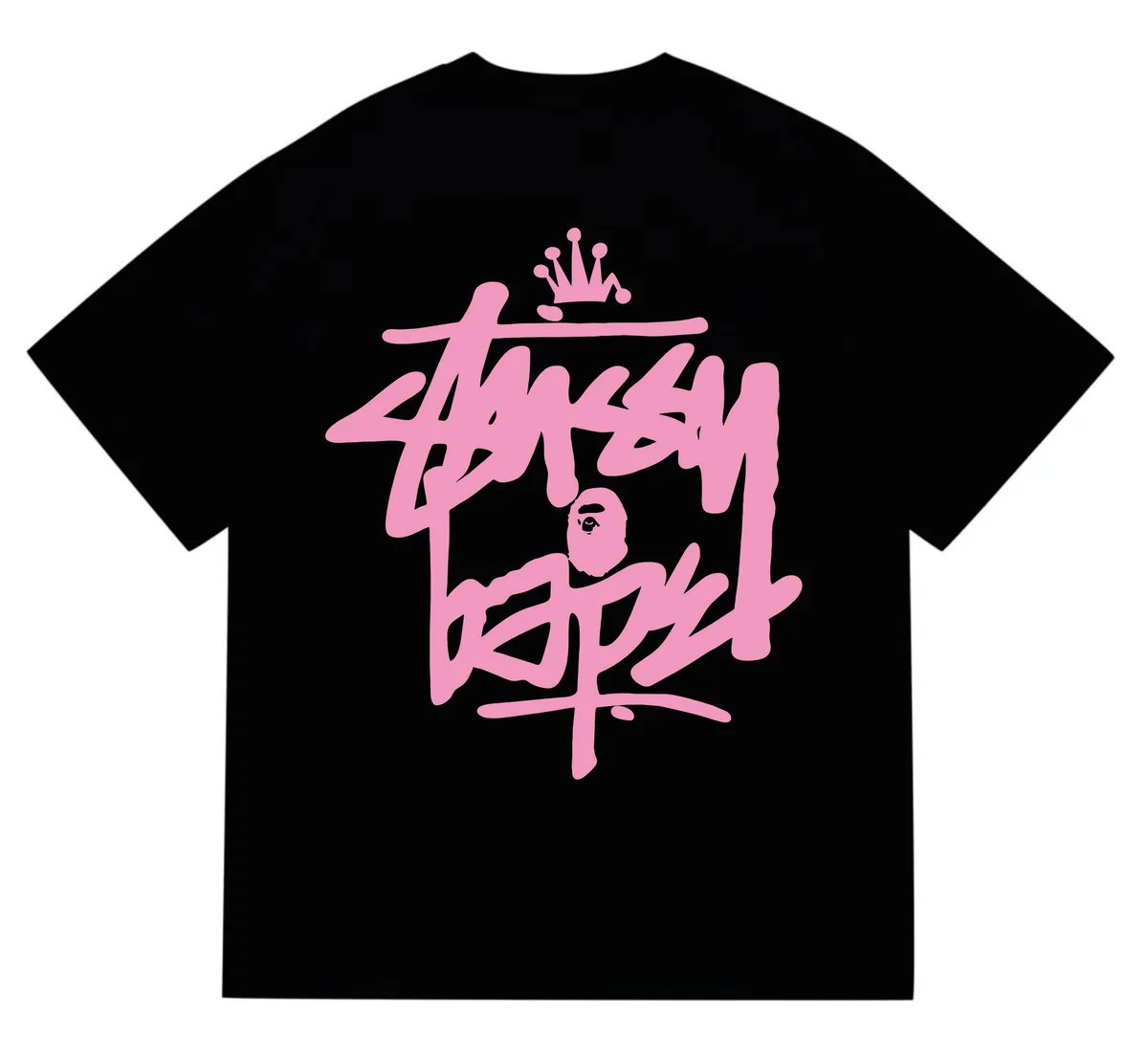 A Bathing Ape BAPE BAPE STA Black Pink T-Shirt Black - 1